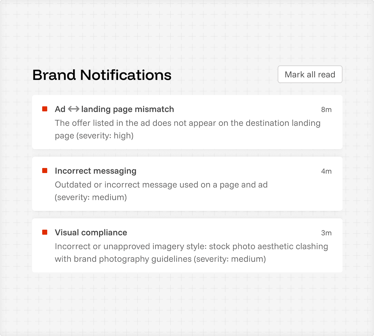 Brand sources panel for editing approved brand guidelines